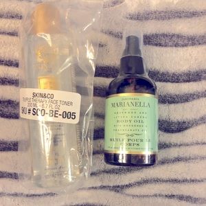 Skin & Co face toner and Marianella body oil